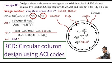 RCD:- Circular concrete column design / ACI