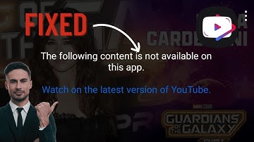 Youtube Vanced Not working The Following content is not available on this app