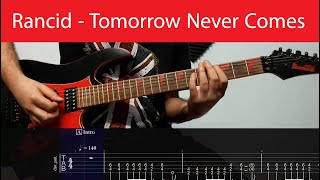 Rancid - Tomorrow Never Comes Guitar Cover With Tabs(Standard)