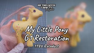 1986 My Little Pony G1 Rosedust Vintage Toy Restoration - Hasbro Toy Repair