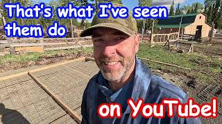 Getting my first DIY concrete pad ready for the pour | Building a brooding area for our new chicks