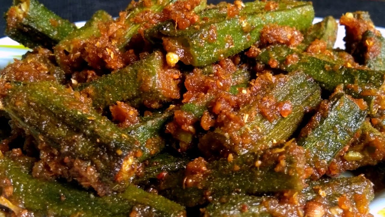 Masala Bhindi Fry/Dry Bhindi Masala Fry Recipe... - YouTube