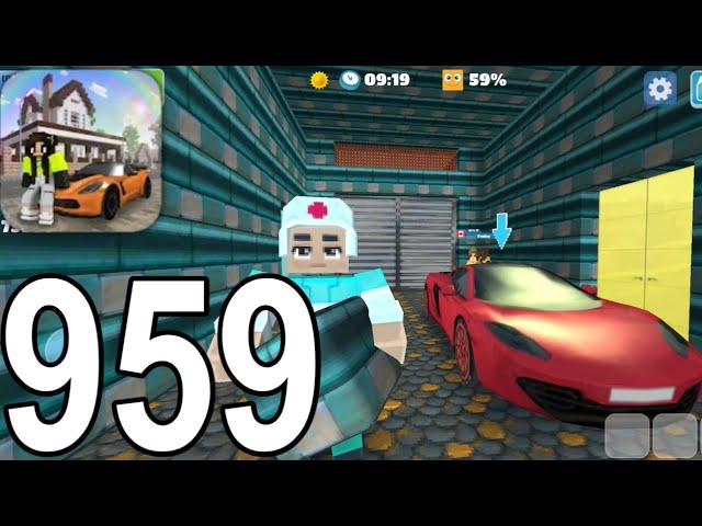 School Party Craft - How to Build an Aqua Garage - Gameplay Walkthrough Part 959 (Android)