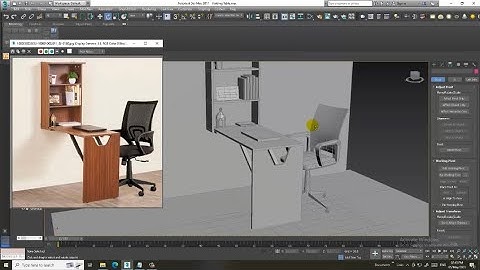 3dsMax Tutorials, Learn 3D Modeling a  Wall Mounted Foldable Table from Scratch in 3dsMax ( Part 3)