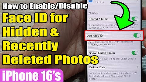 🔒 How to Enable/Disable Face ID for Hidden & Recently Deleted Photos 📱 | iPhone 16/Pro Max | iOS 18