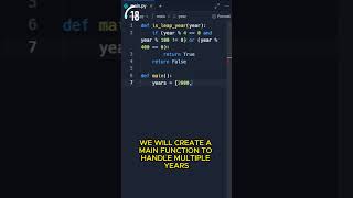How To Check If a Given YEAR is a LEAP YEAR in PYTHON