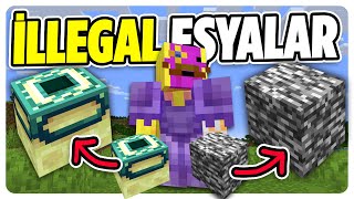 İllegal Minecraft Eşyalarını Topluyorum (Minecraft Hardcore 21)