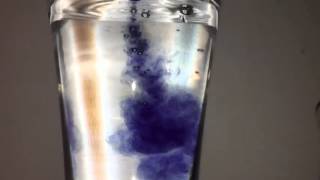 Food Coloring Dissolving in Water Slow Motion| iPhone 6 720p