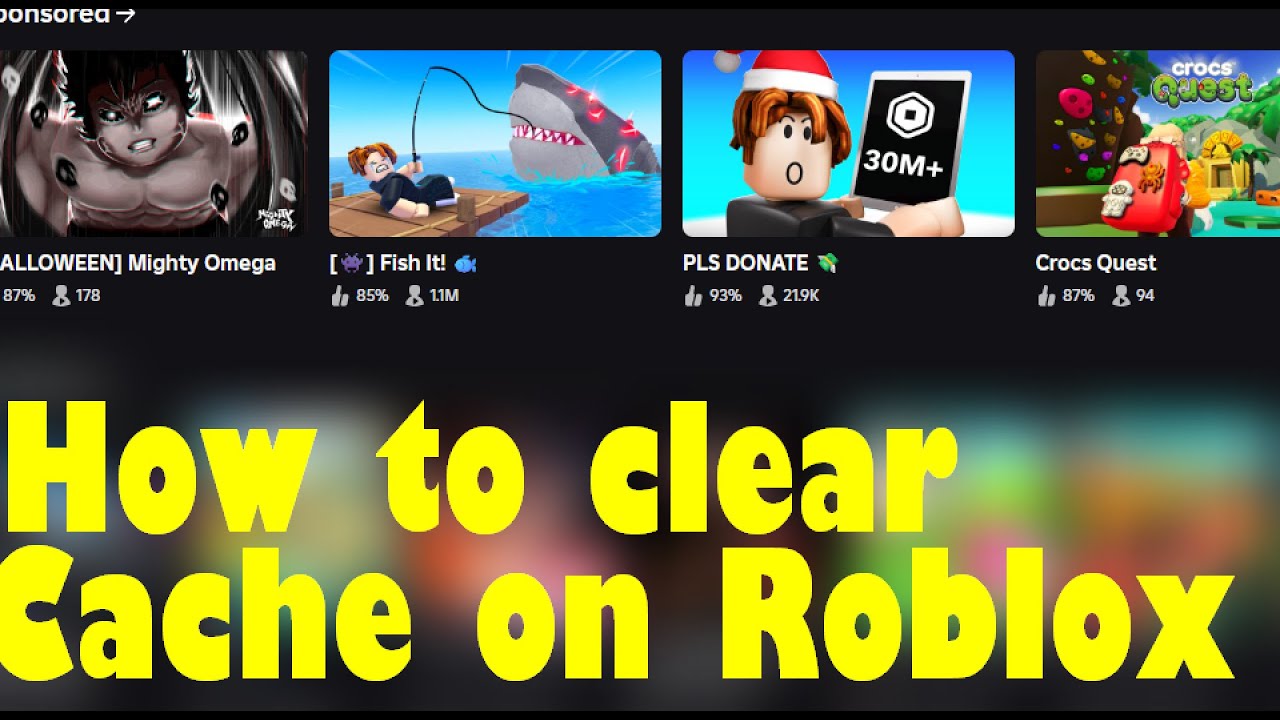 How To Clear Cache Files On Roblox Delete Roblox Cache Guide YouTube 
