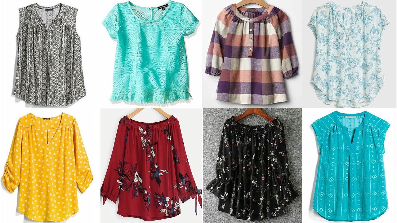 Latest Designs Of Cotton Tops For Summer, Loose Tops Ideas For Girls, Latest Fashion Design