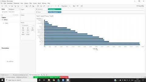 Tableau Tutorials : Tips and tricks:   how to  Sort and clear sort options