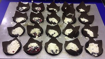 muffin line complete with frozen fruit dispenser