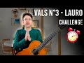 Capture de la vidéo Challenge : 1H Pour Jouer La Valse N°3 De Antonio Lauro (Natalia)