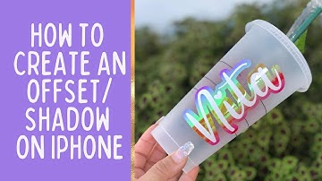 Creating A Shadow/Offset On iPhone - FULL VERSION FROM MY 3 PART TIKTOK