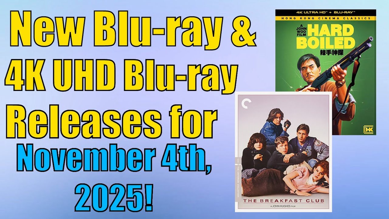 Новые релизы Blu-ray и 4K UHD Blu-ray 4 ноября 2025 года!