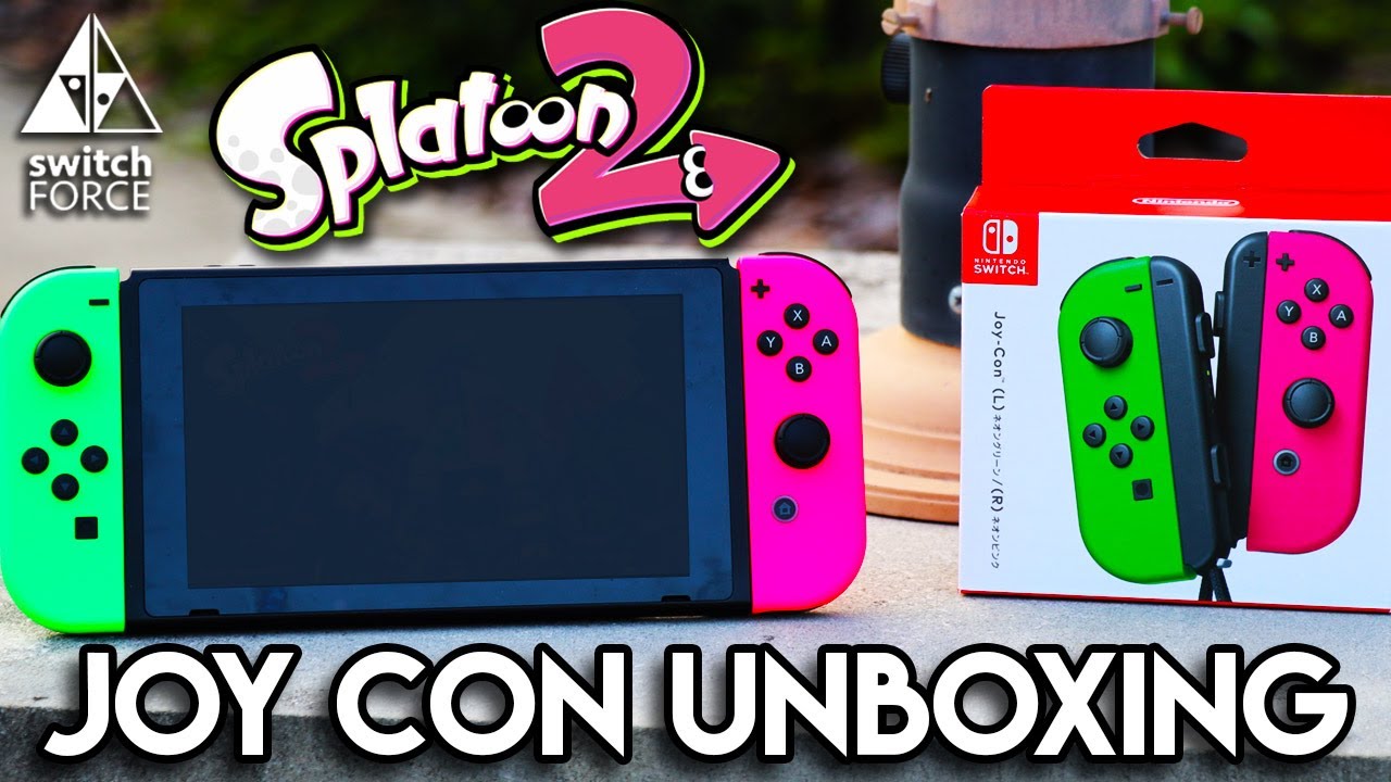 nintendo switch neon pink