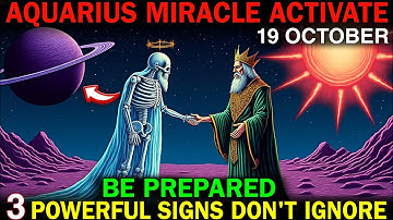 AQUARIUS ♒ 19 Oktober 2025 Garis Waktu Keajaiban Dimulai 3 Tanda Kuat Takdir Anda Sedang Aktif!