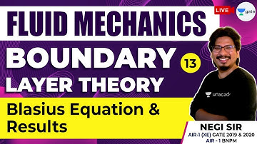 Blasius Equation & Results | Lec 13 | Boundary Layer Theory, Fluid Mechanics, GATE 2021 Exam
