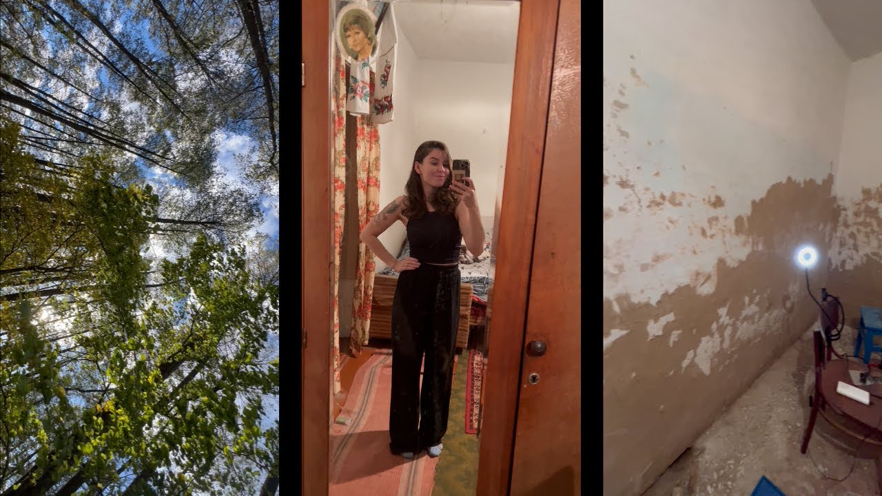 Дівчача Дача | Штукатурю стіну в хаті та гуляю селом