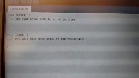 Arduino: Bare Minimum