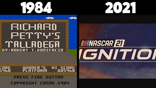 Evolution of Game Openings and Intros in NASCAR Games (1984-2021) | Re-uploaded version