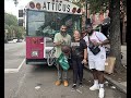 Atticus the beautiful strength bus goes to nyc