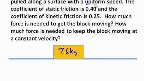 Friction—Sample Problem 2