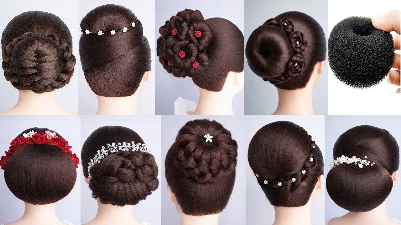 Easy Different Hairstyles With Donut For Wedding | Simple And Stylish Hairstyles