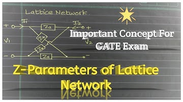 Trick to solve Z parameters of Lattice Network | Two port Networks | Network Theory (EE/EC/IN) |