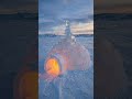 Igloo with Hidden Bathtub  Ice  Warm  Hidden