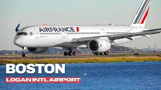 🇺🇸 BOSTON PLANE SPOTTING ACTION! Massive Aircraft Movements (KBOS/BOS)