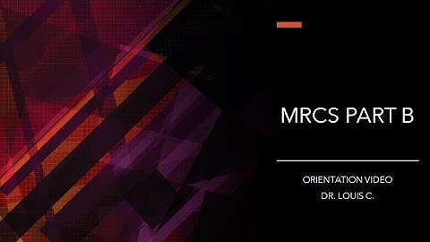 MRCS PART B EXAMINATION