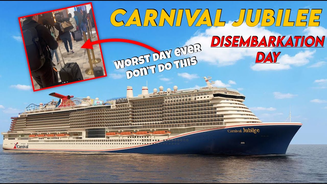 Worst Cruise Day On The Carnival Jubilee! Disembarkation Day!