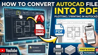 How to convert autocad file into Pdf(Plotting/printing) in AutoCAD #autocadcivil3d