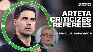 REACTION to Mikel Arteta criticizing the referees after Arsenal's win vs. Newcastle | ESPN FC
