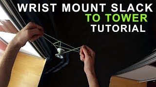Wrist mount slack to tower yoyo trick tutorial