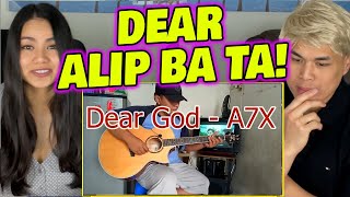 REACTING to ALIP BA TA -  Dear God | A7x Finger style cover