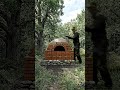 I Built a SECRET Kitchen in the Woods! 🤯🏕️ #Shorts #bushcraft