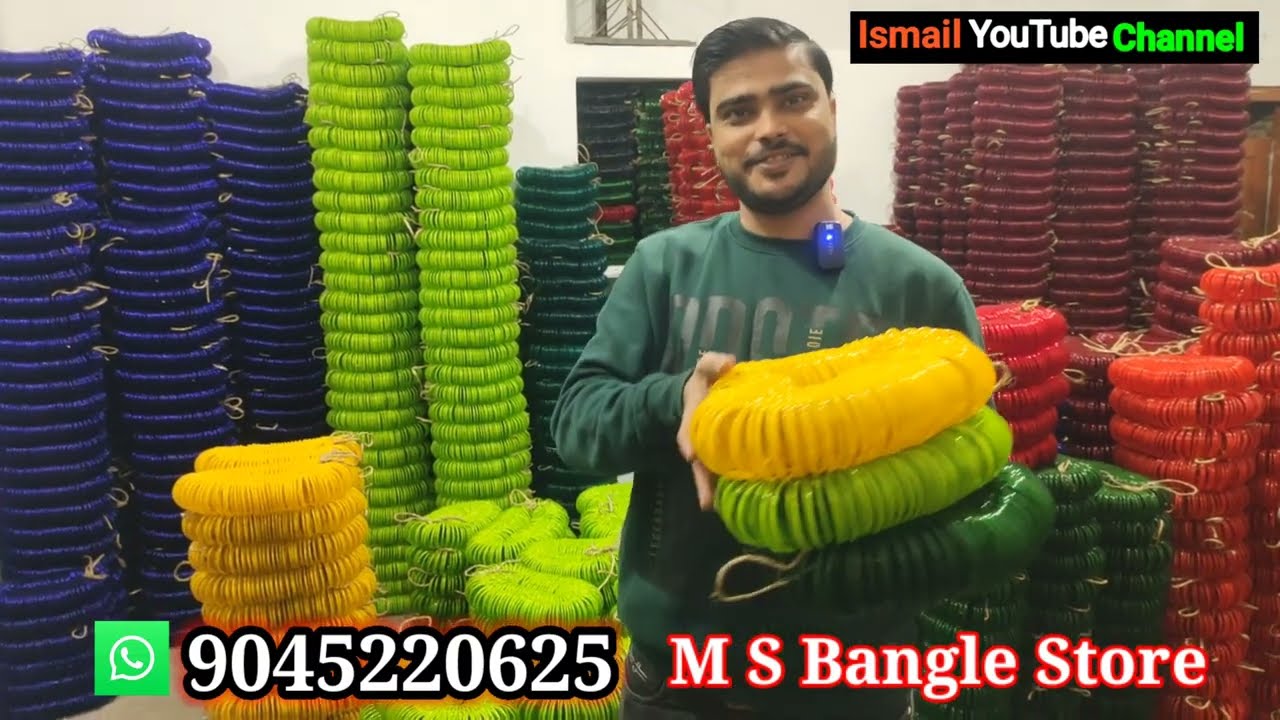 ₹8 दर्जन से कांच की चूड़ियां खरीदे सबसे सस्ता फिरोजाबाद की फैक्ट्री से glass bangle manufacturer 🔥