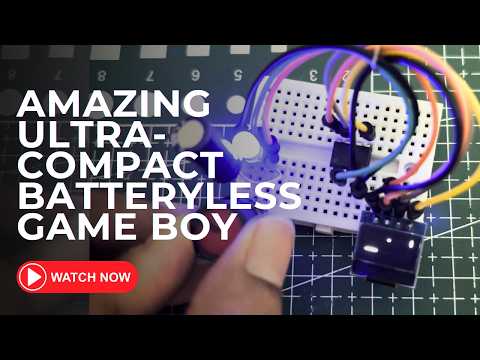 This Tiny Game Console Needs No Battery! | Build an Ultra-Compact Solar-Powered Game Boy