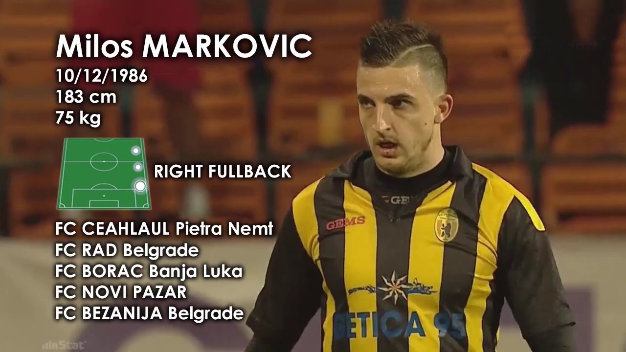 MILOS MARKOVIC RIGHT WINGBACK FC CEAHLAUL