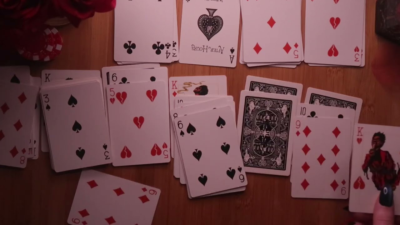 No Talking ASMR Playing Solitaire with The Weeknd Playing cards - YouTube