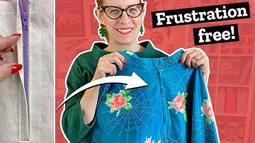 Perfect lapped zipper for skirts & pants | Sewing troubles solved!