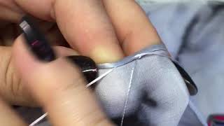 Почему батик подшивают вручную