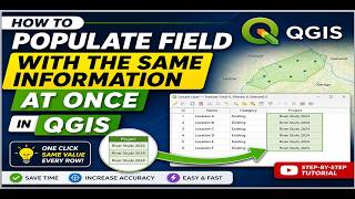 How to Populate Field with the Same Information at Once in QGIS