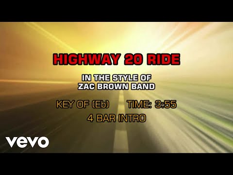 Zac Brown Band - Highway 20 Ride (Karaoke)