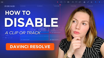 How to Disable a Clip or Track in DaVinci Resolve