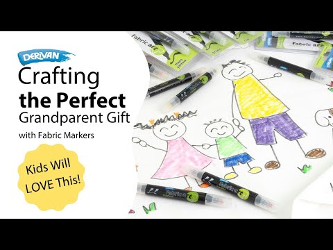 Crafting the Perfect Grandparent Gift with Fabric Markers - Kids