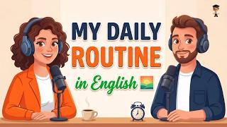 My Daily Routine in English 🌅 Listen & Learn Real Vocabulary | English Podcast for Beginners