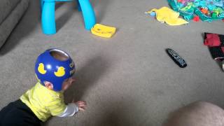 Noah's first army crawl
